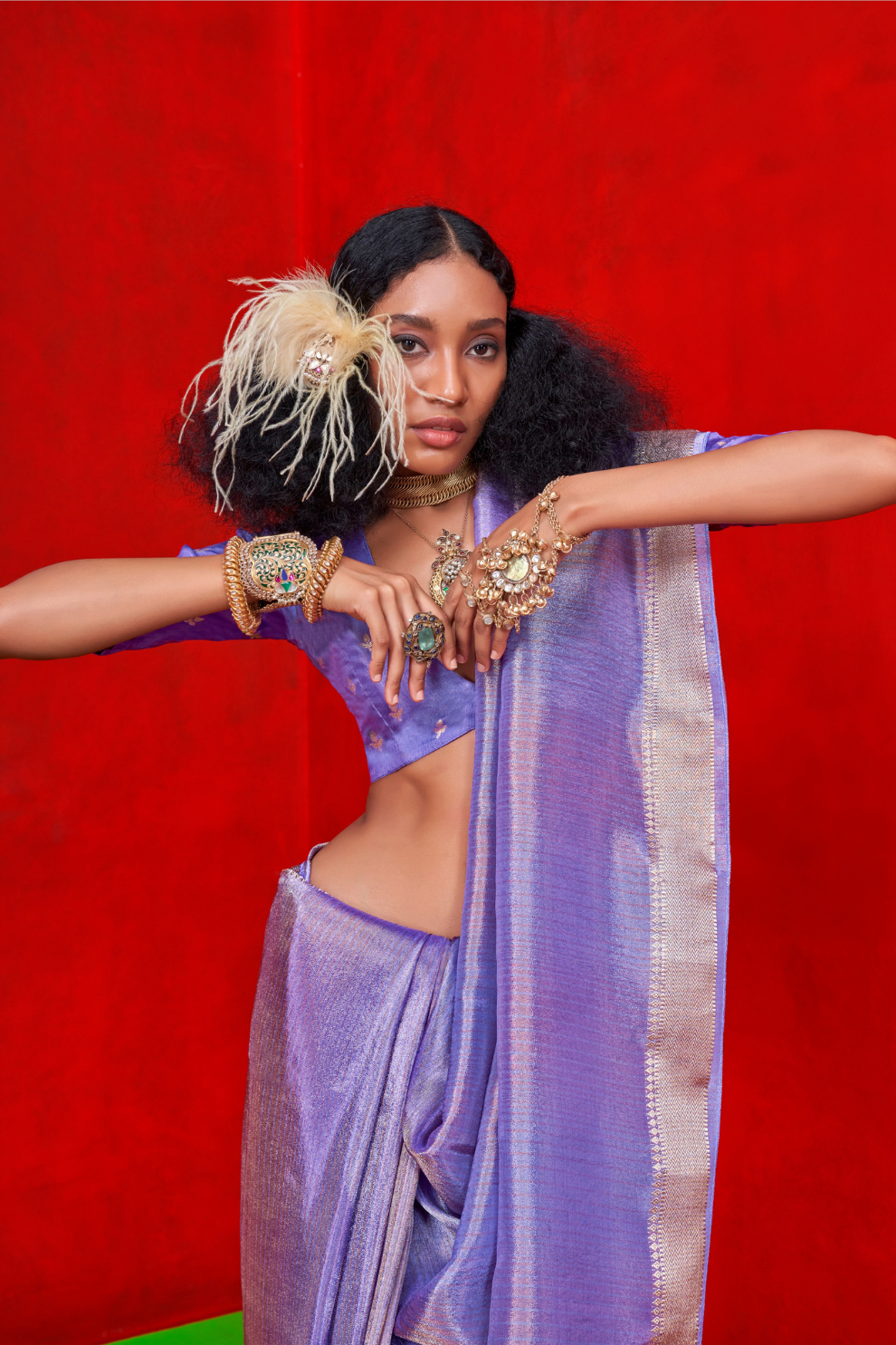 Pure Viscose Zari Tissue Saree with Subtle Shine and Elegance