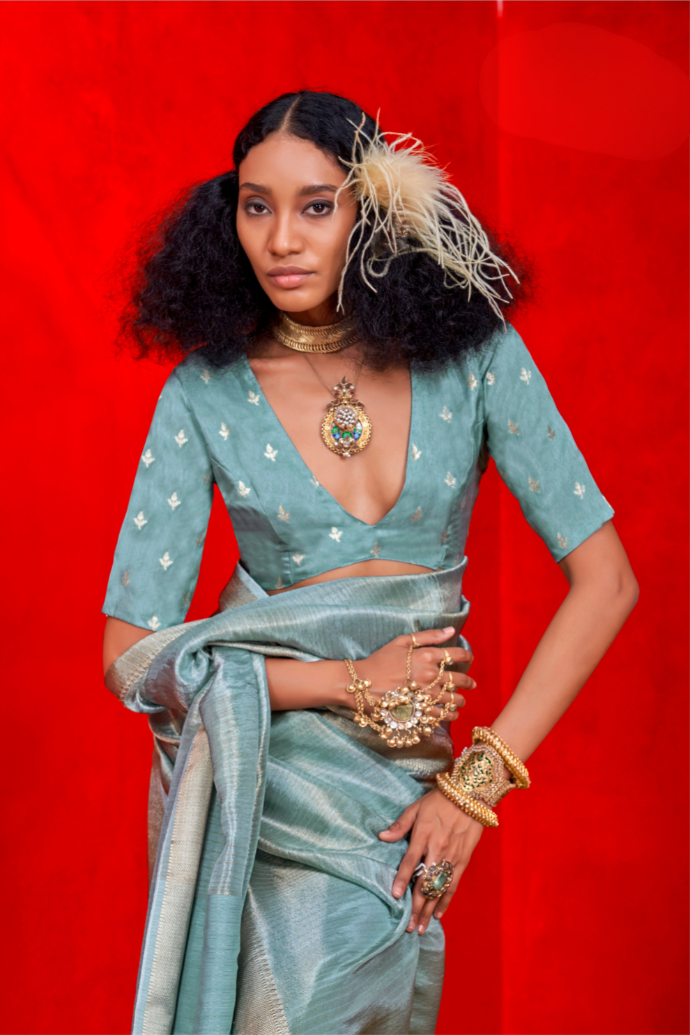 Pure Viscose Zari Tissue Saree with Subtle Shine and Elegance