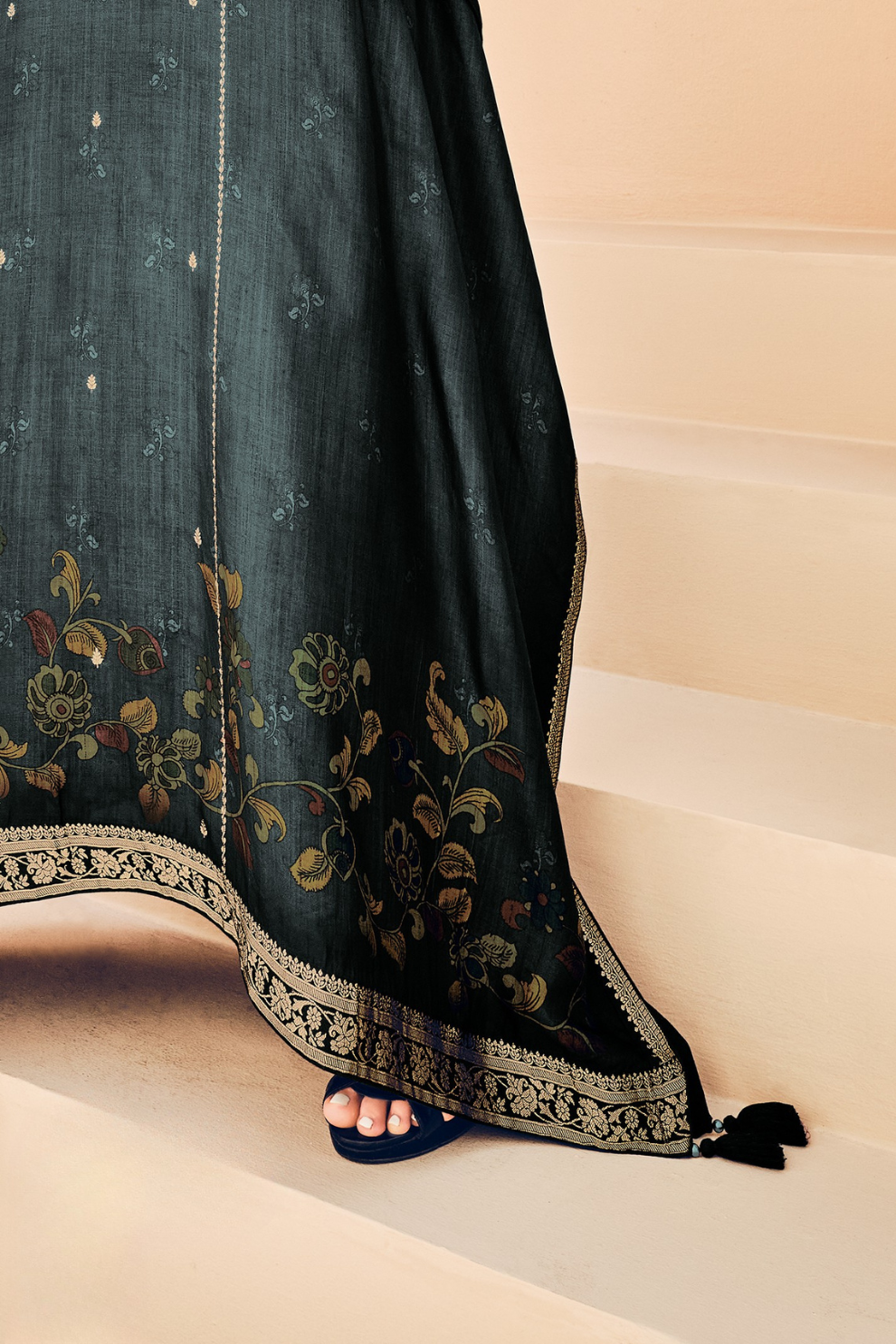 Pure Viscose Digitally Printed Kaftan with Pants