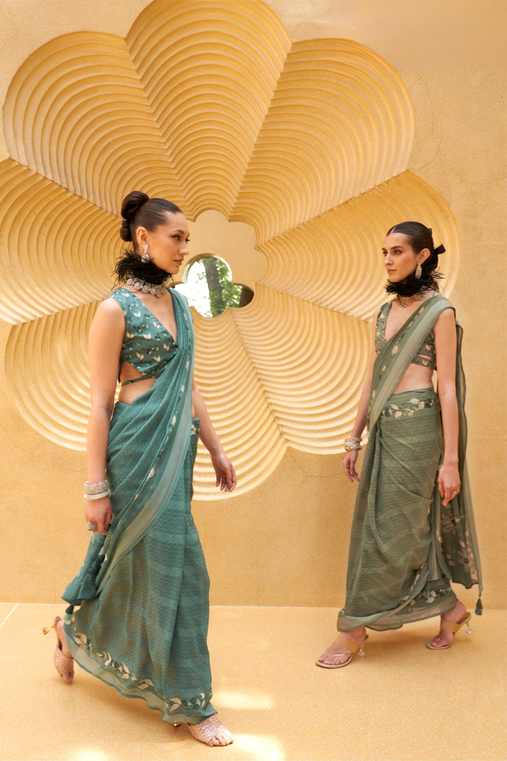 Designer Poly Viscose Silk Georgette Saree with Digital Prints