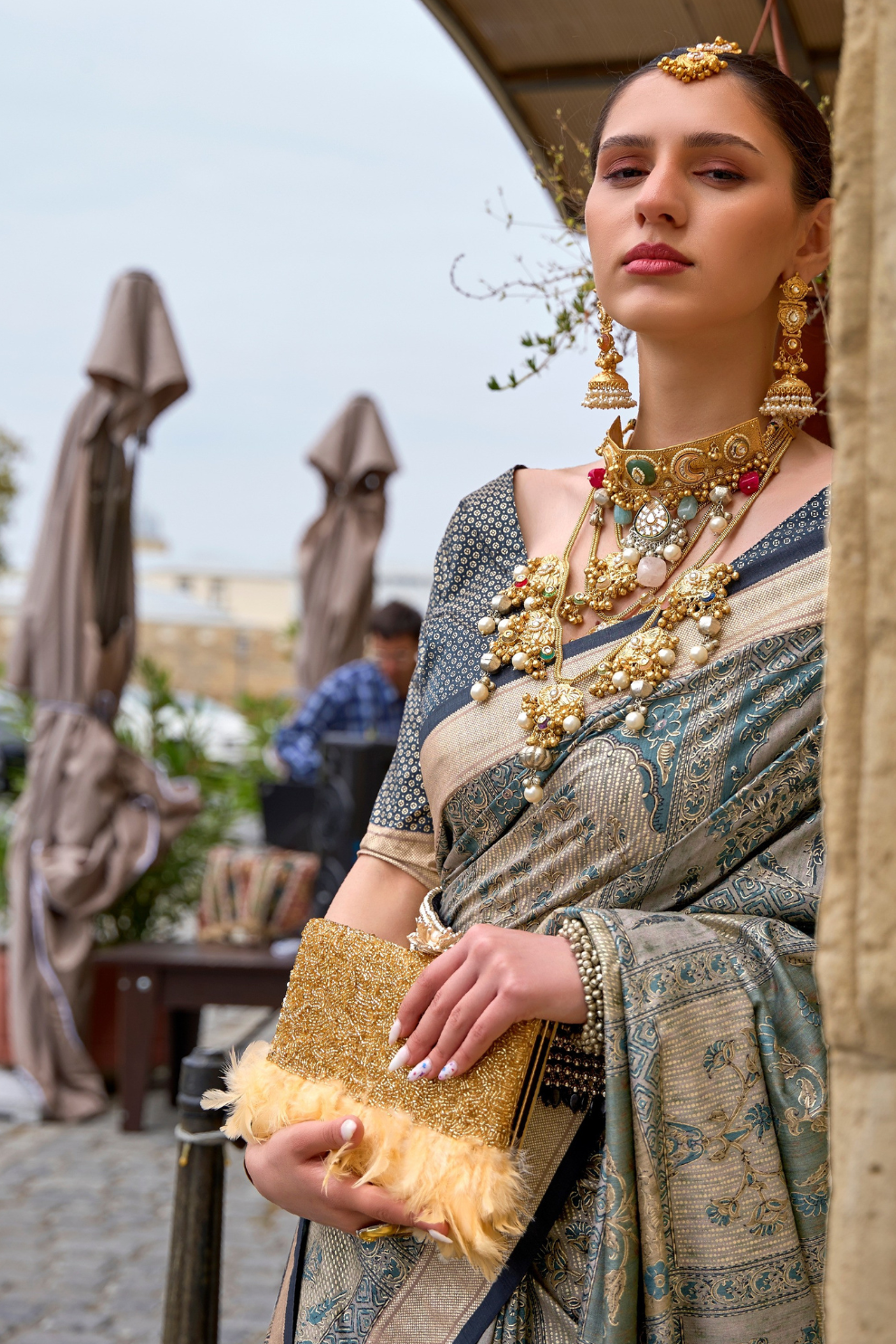 Traditional Wear Pure Silk Saree with Artistic Prints