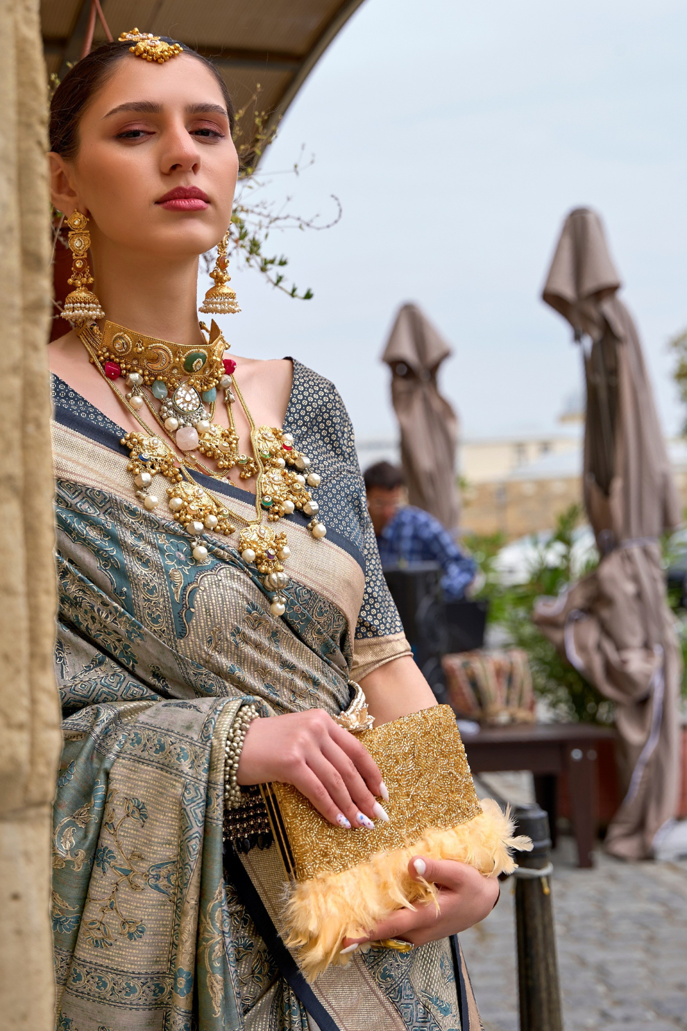 Traditional Wear Pure Silk Saree with Artistic Prints