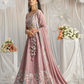 Pure Chiffon Sequins And Thread Embroidery Lehenga Choli Dupatta