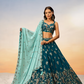 Pure Georgette With Heavy Sequins Embroidery Lehenga Choli Dupatta