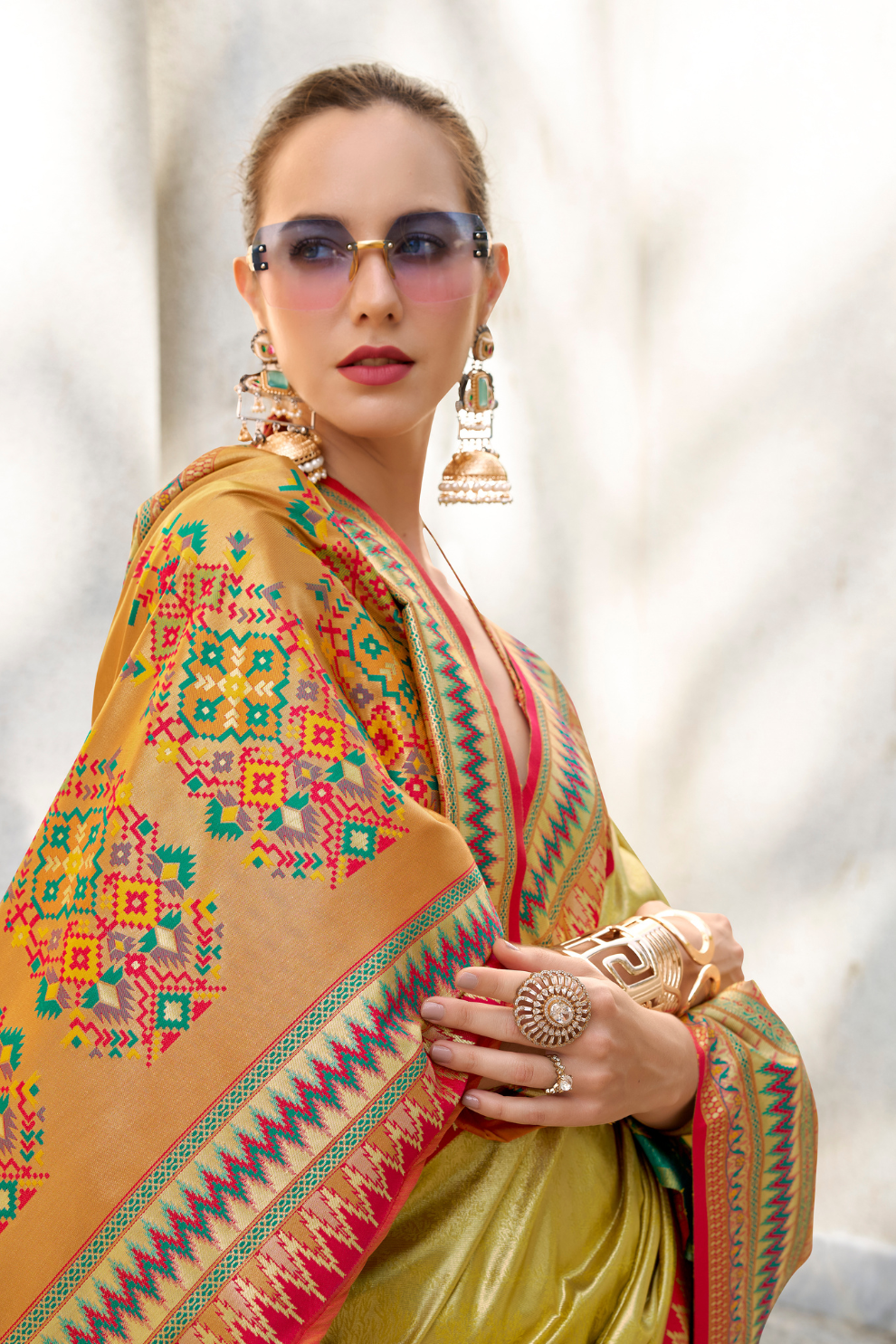 Pure Tissue Silk Saree with Zari Weaving - LaVante Fashion