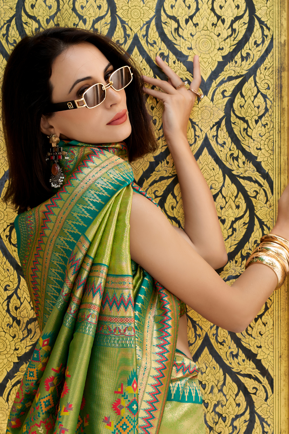Pure Tissue Silk Saree with Zari Weaving - LaVante Fashion