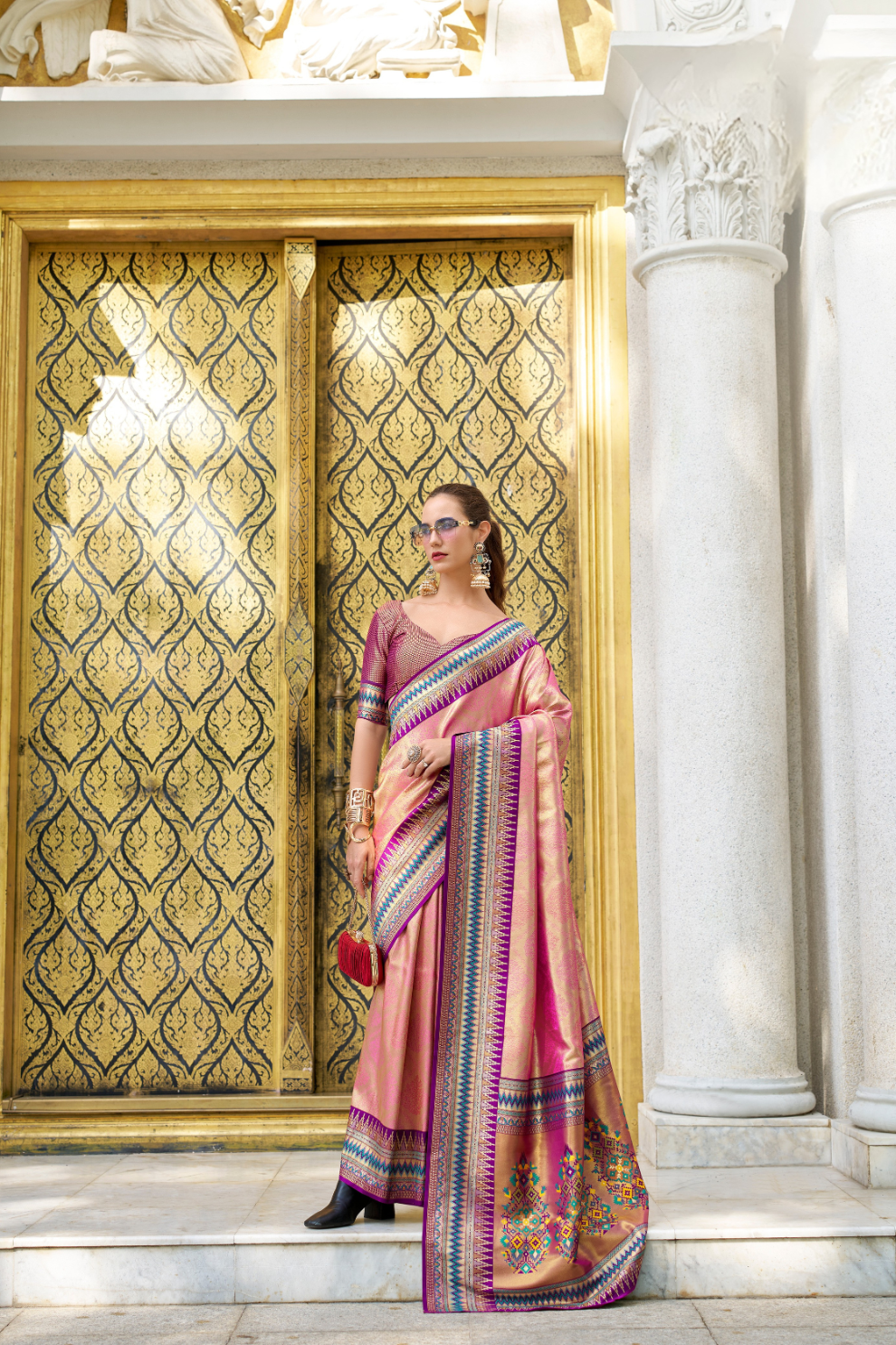 Pure Tissue Silk Saree with Zari Weaving - LaVante Fashion
