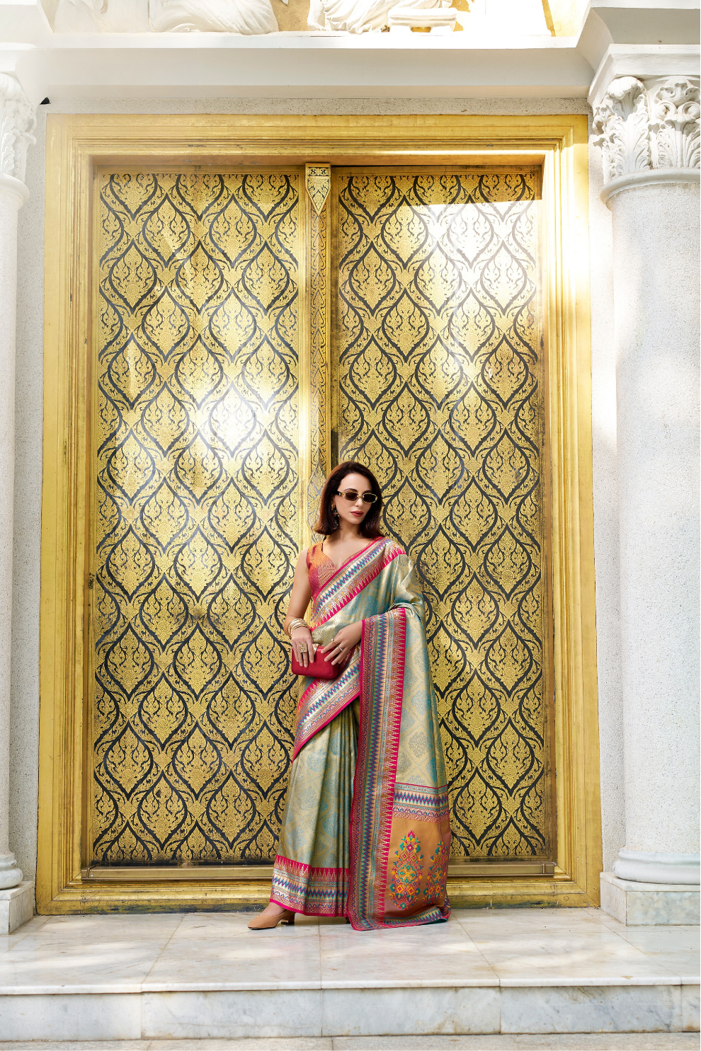 Pure Tissue Silk Saree with Zari Weaving - LaVante Fashion