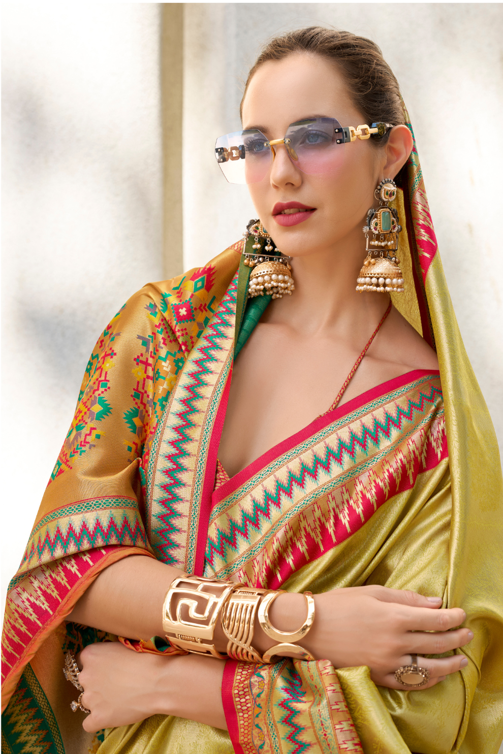 Pure Tissue Silk Saree with Zari Weaving - LaVante Fashion