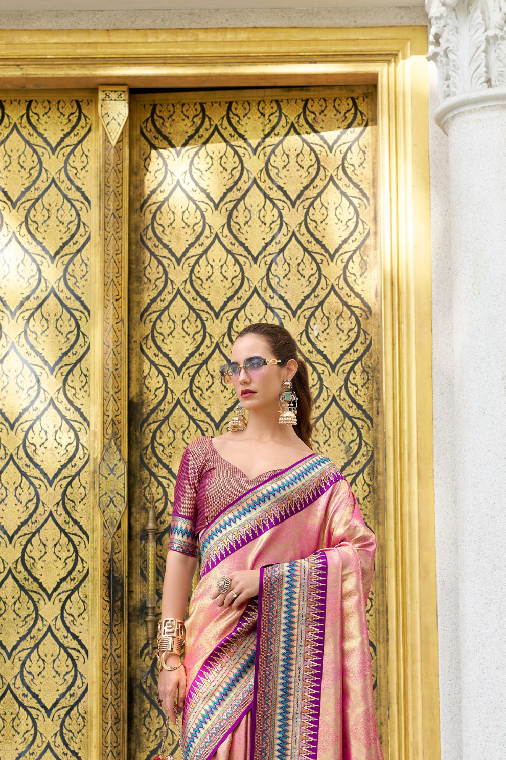 Pure Tissue Silk Saree with Zari Weaving - LaVante Fashion