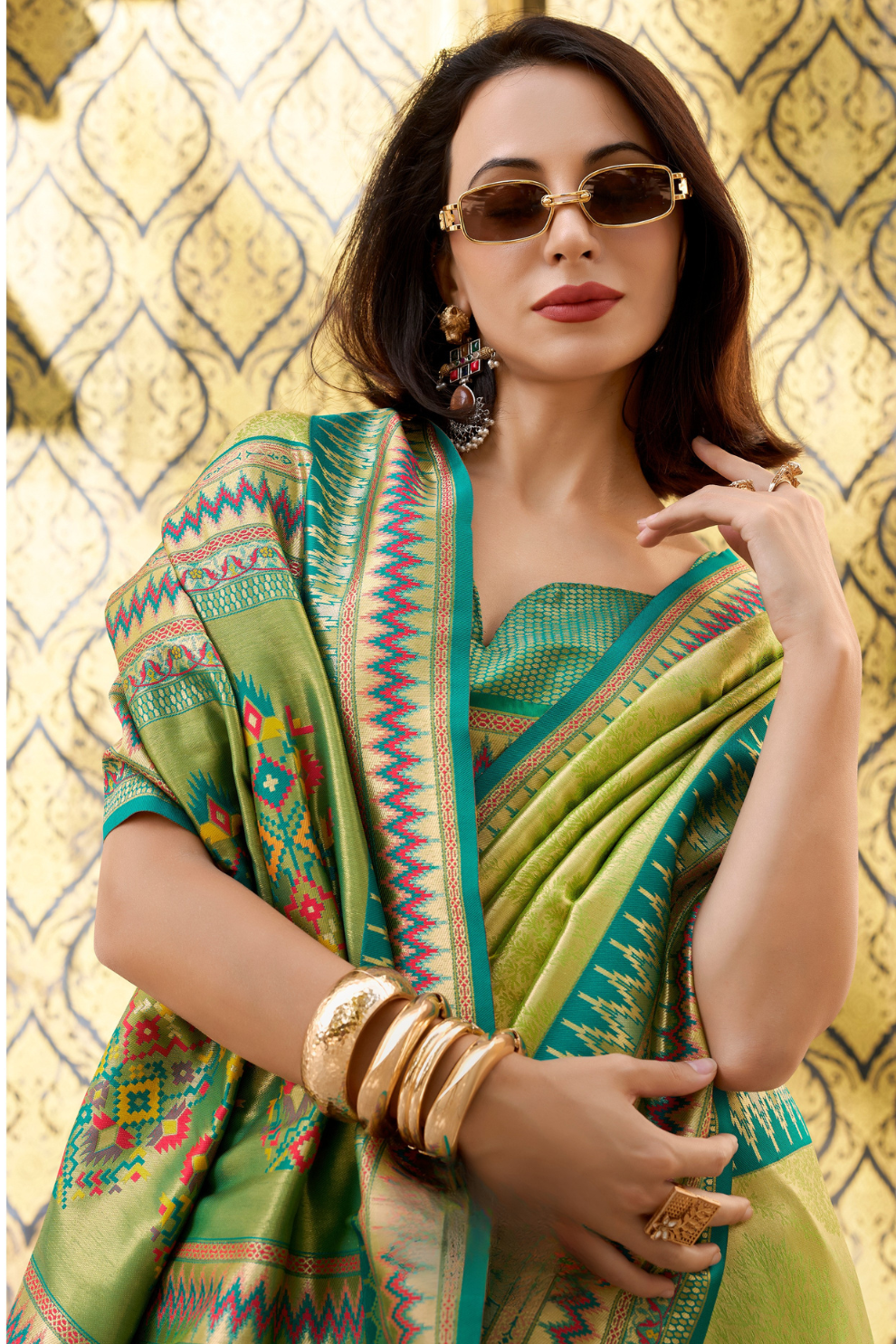 Pure Tissue Silk Saree with Zari Weaving - LaVante Fashion