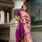 Pure Tissue With Beautiful Designer Pallu and blouse - LaVante Fashion