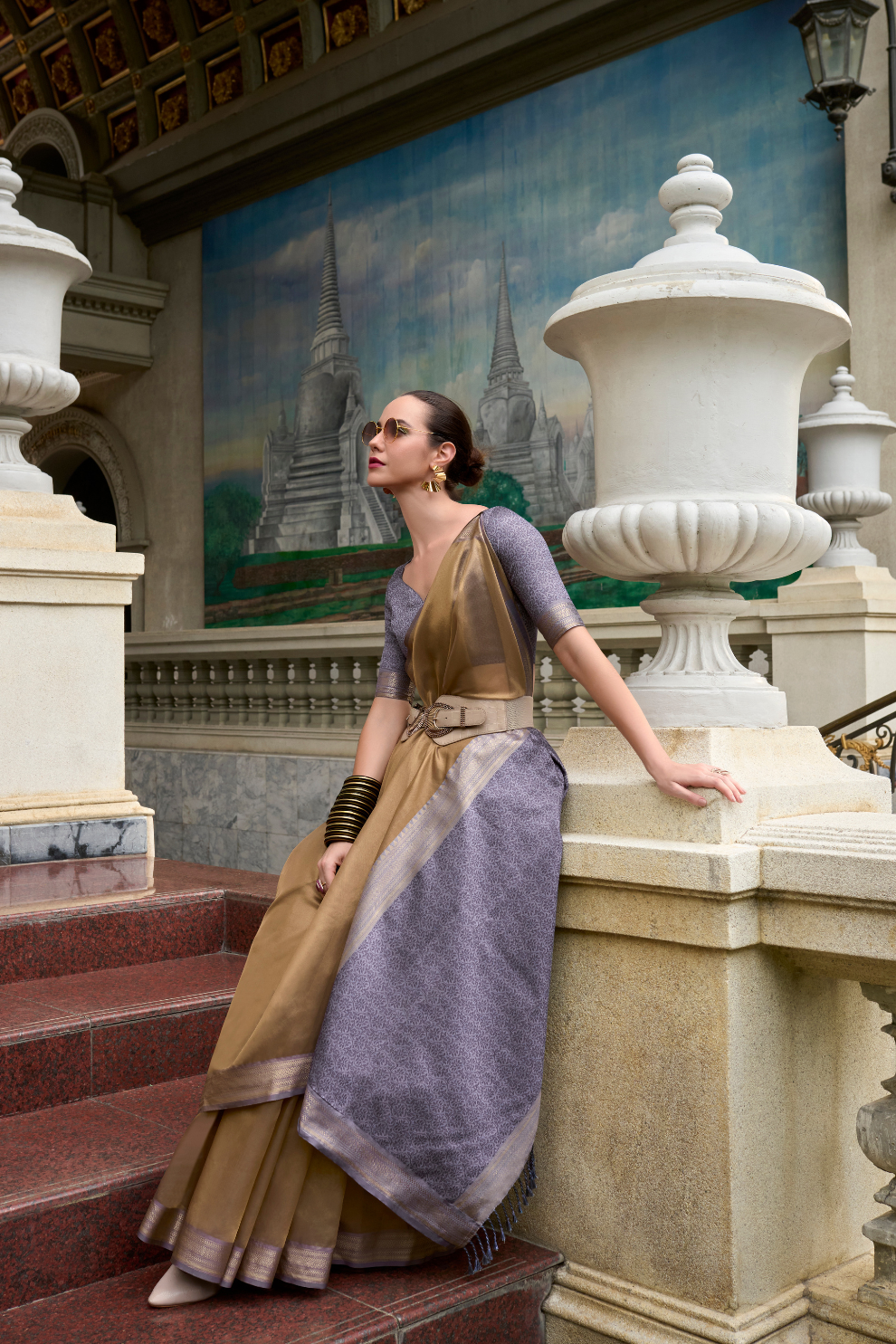 Pure Tissue With Beautiful Designer Pallu and blouse - LaVante Fashion