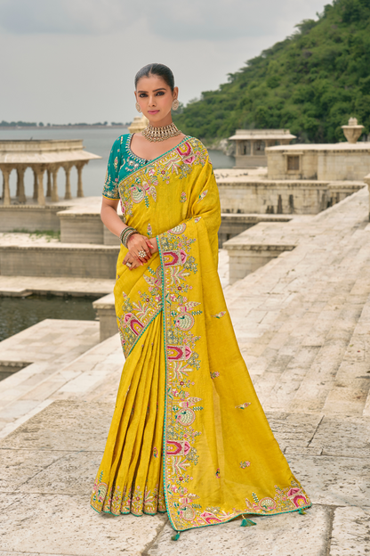 Opulent Glamour in Viscose Jacquard with Zari Sequins & Stone Embroidery