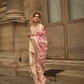 Banarasi Woven Satin Silk Blend Saree with Tassel Accents