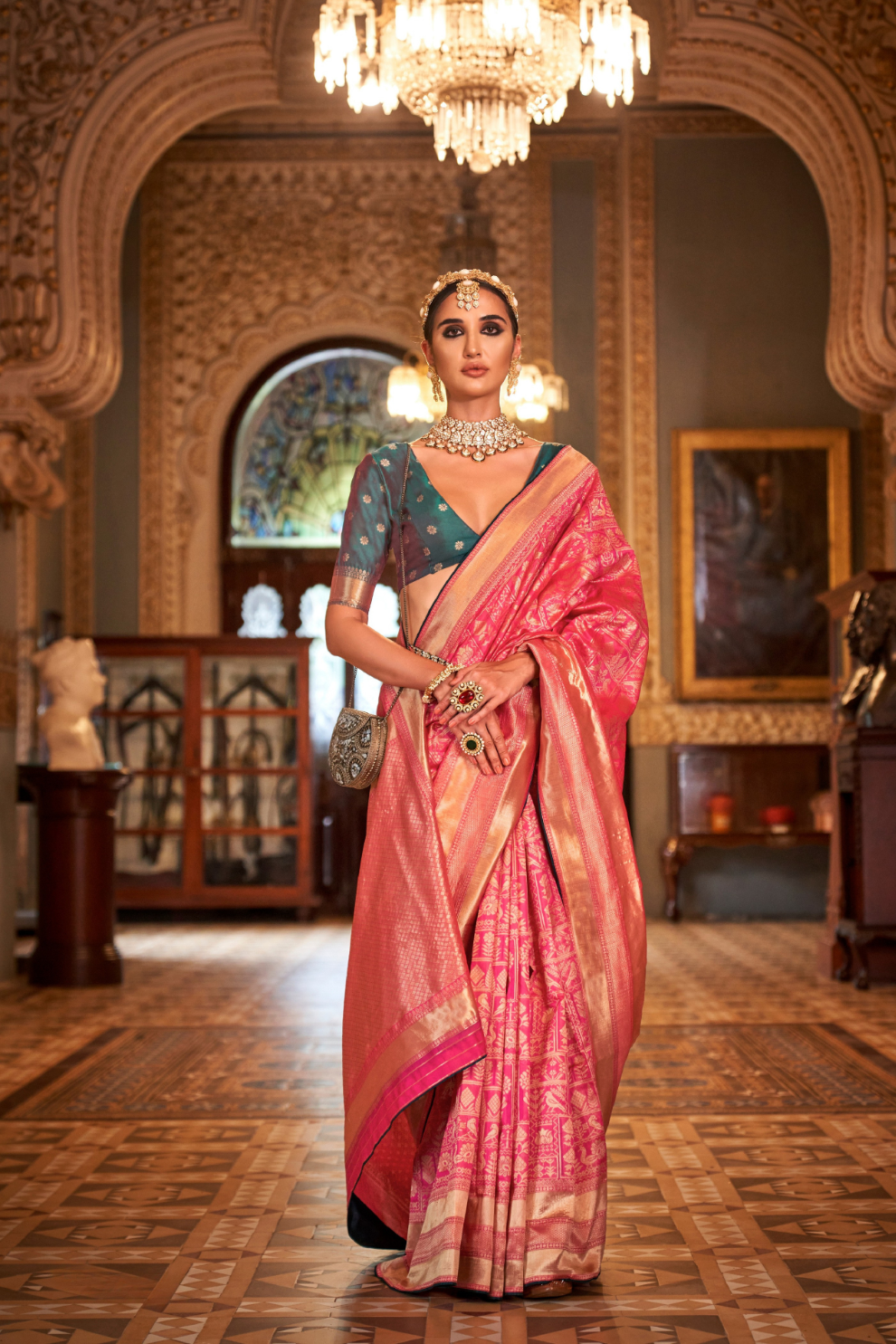 Banarasi Silk Saree with Heritage-Inspired Woven Design