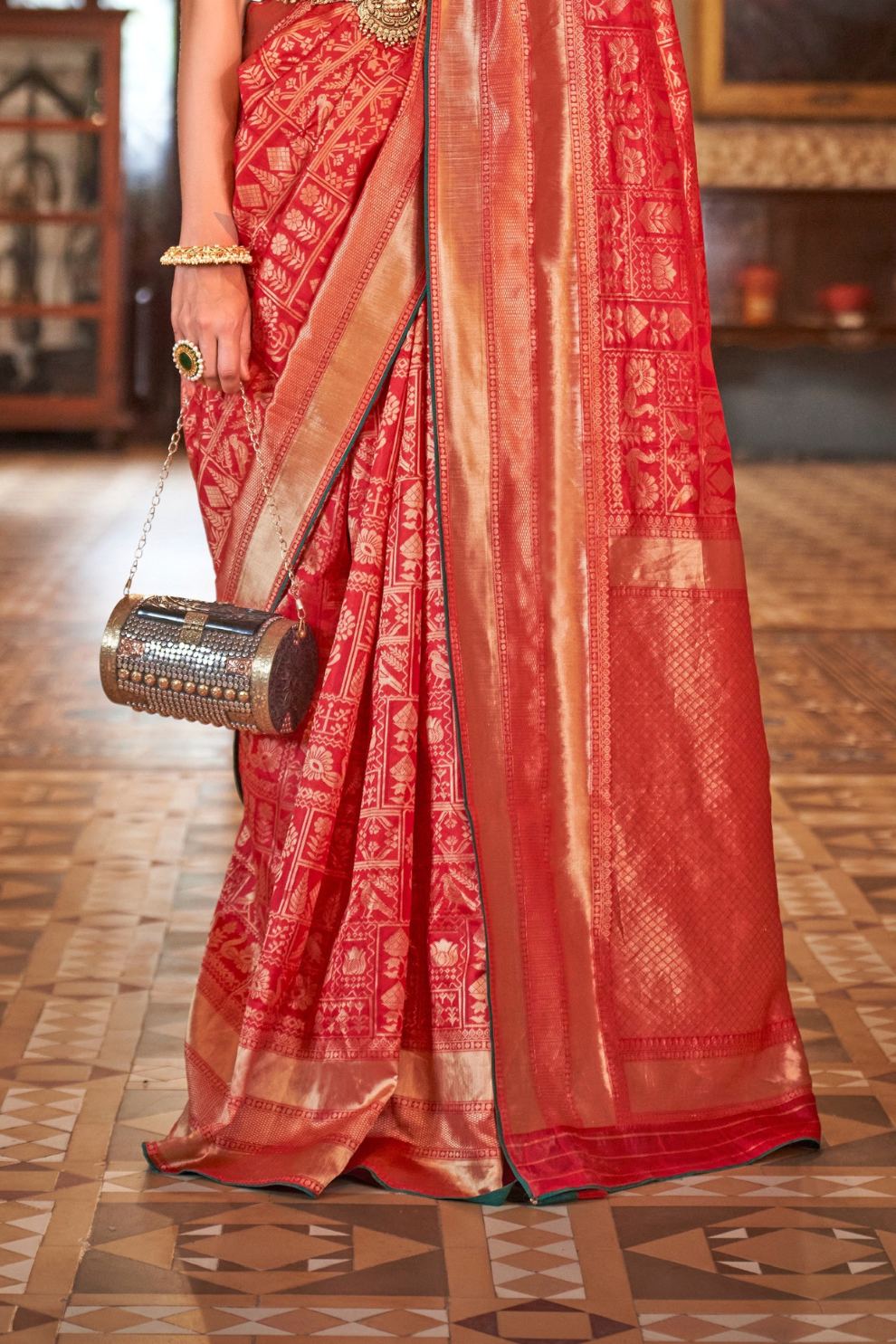 Banarasi Silk Saree with Heritage-Inspired Woven Design