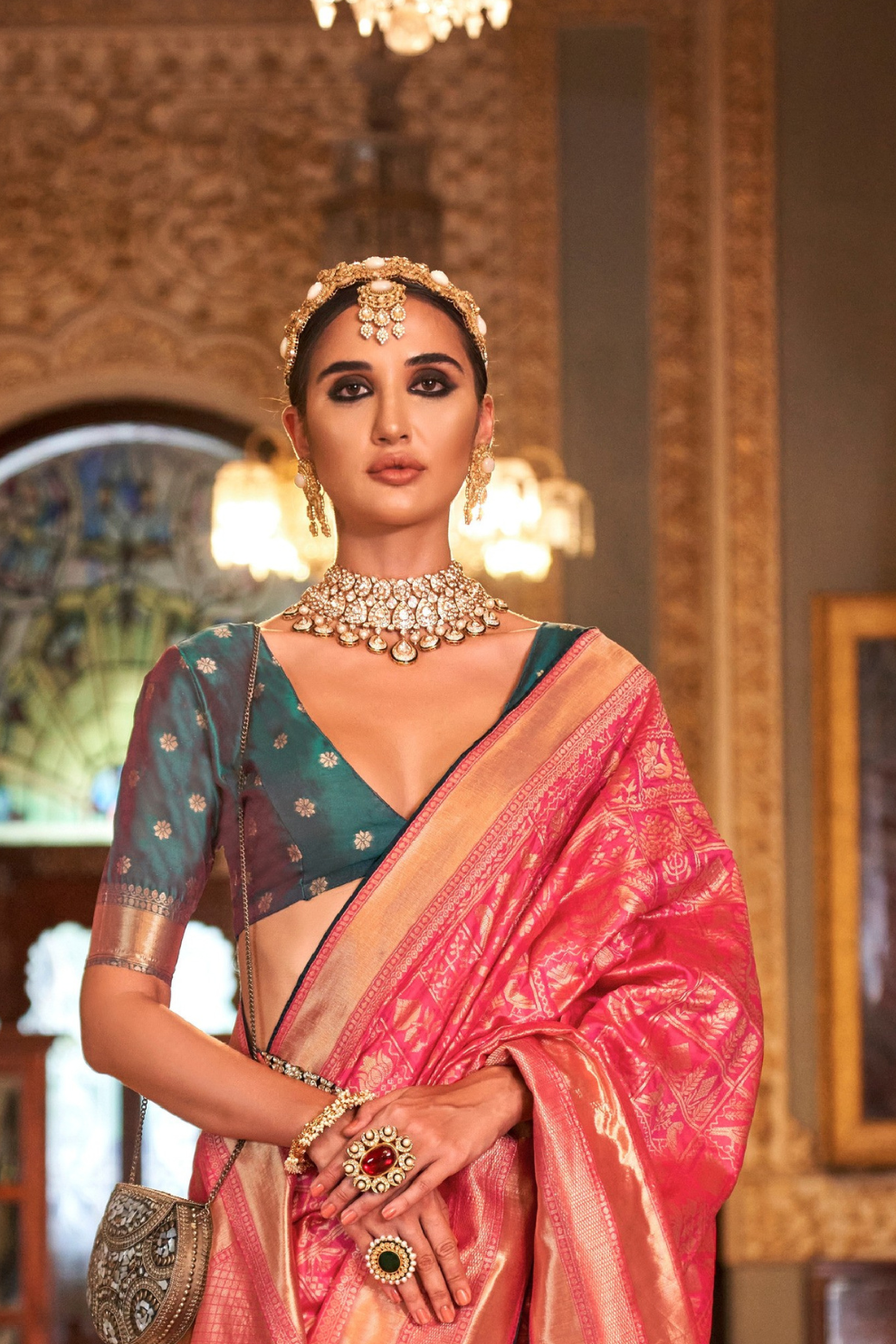 Banarasi Silk Saree with Heritage-Inspired Woven Design