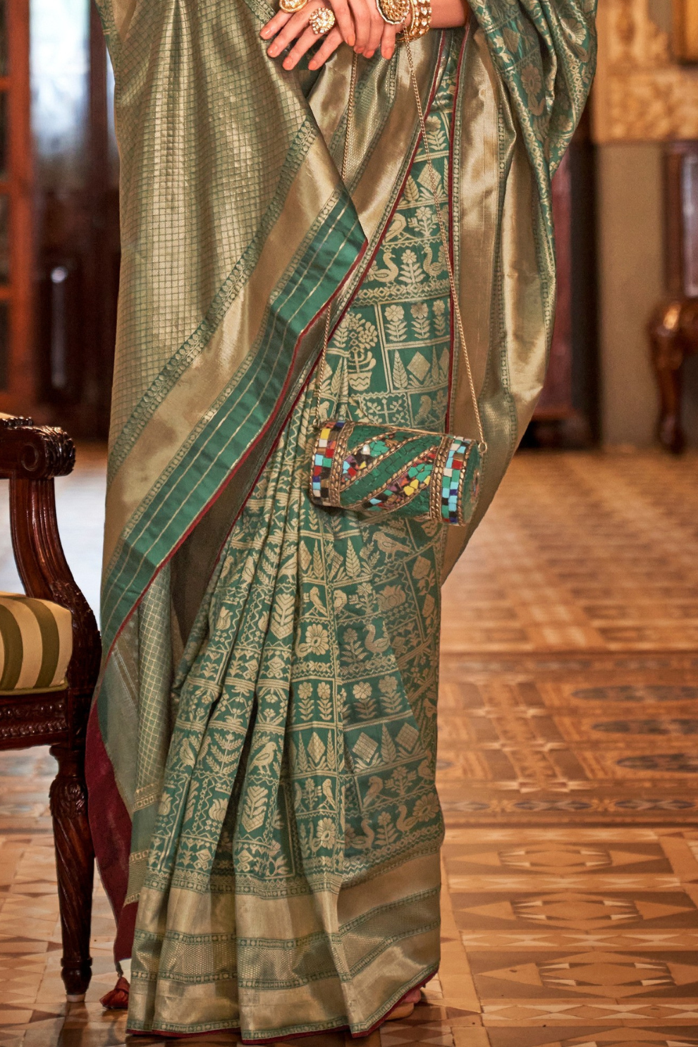 Banarasi Silk Saree with Heritage-Inspired Woven Design