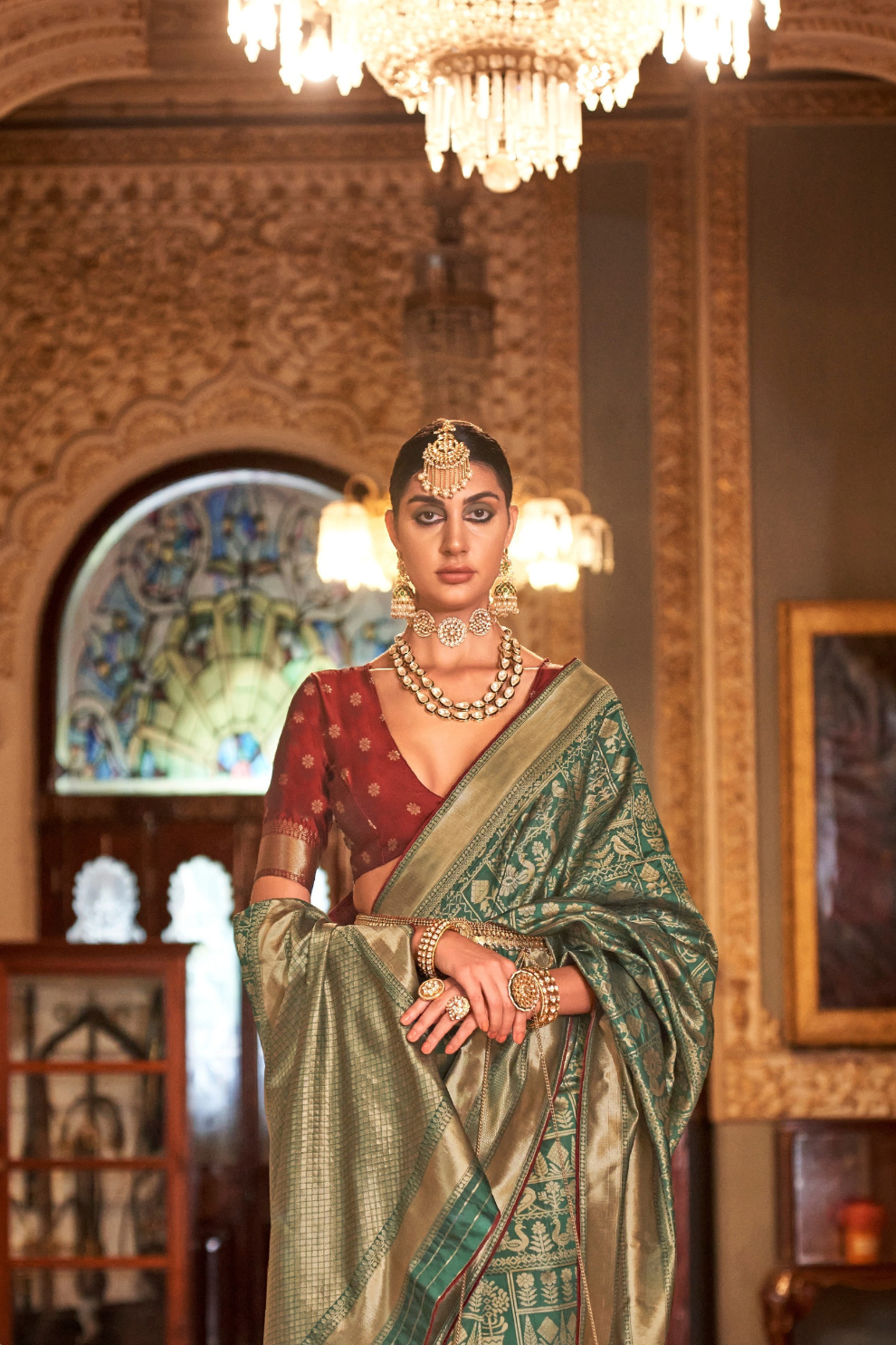 Banarasi Silk Saree with Heritage-Inspired Woven Design