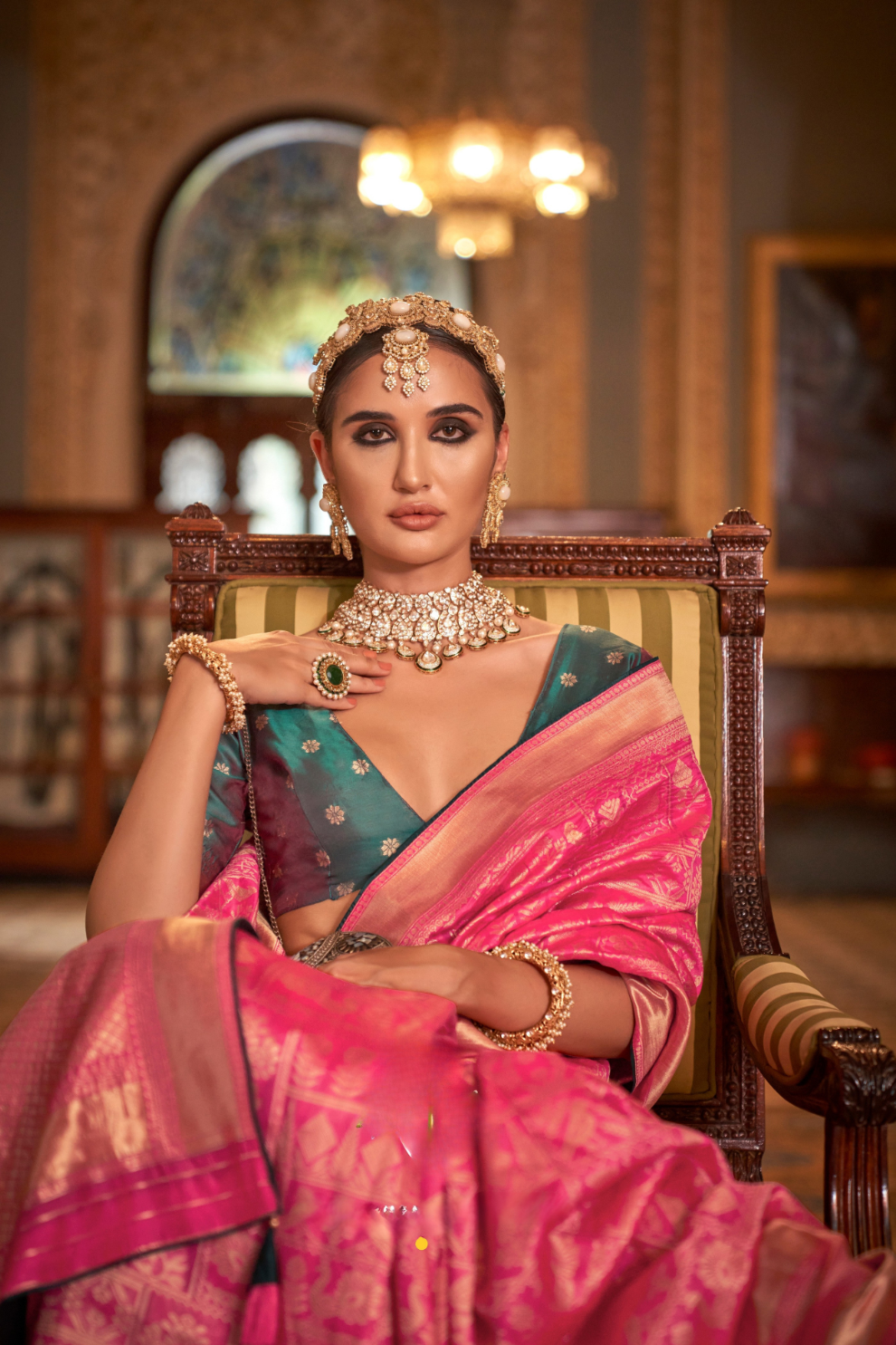 Banarasi Silk Saree with Heritage-Inspired Woven Design