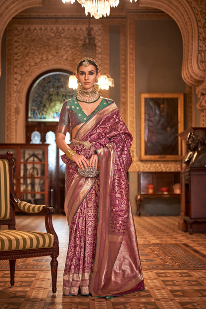 Banarasi Silk Saree with Heritage-Inspired Woven Design