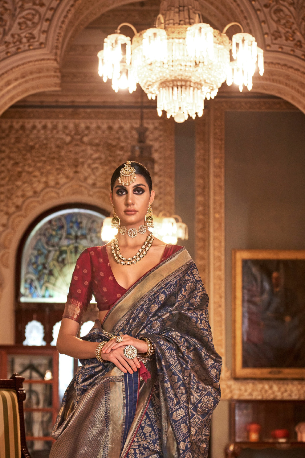 Banarasi Silk Saree with Heritage-Inspired Woven Design