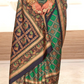 Printed Banarasi Silk Saree with Ultra Smooth Gloster Touch