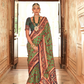 Printed Banarasi Silk Saree with Ultra Smooth Gloster Touch