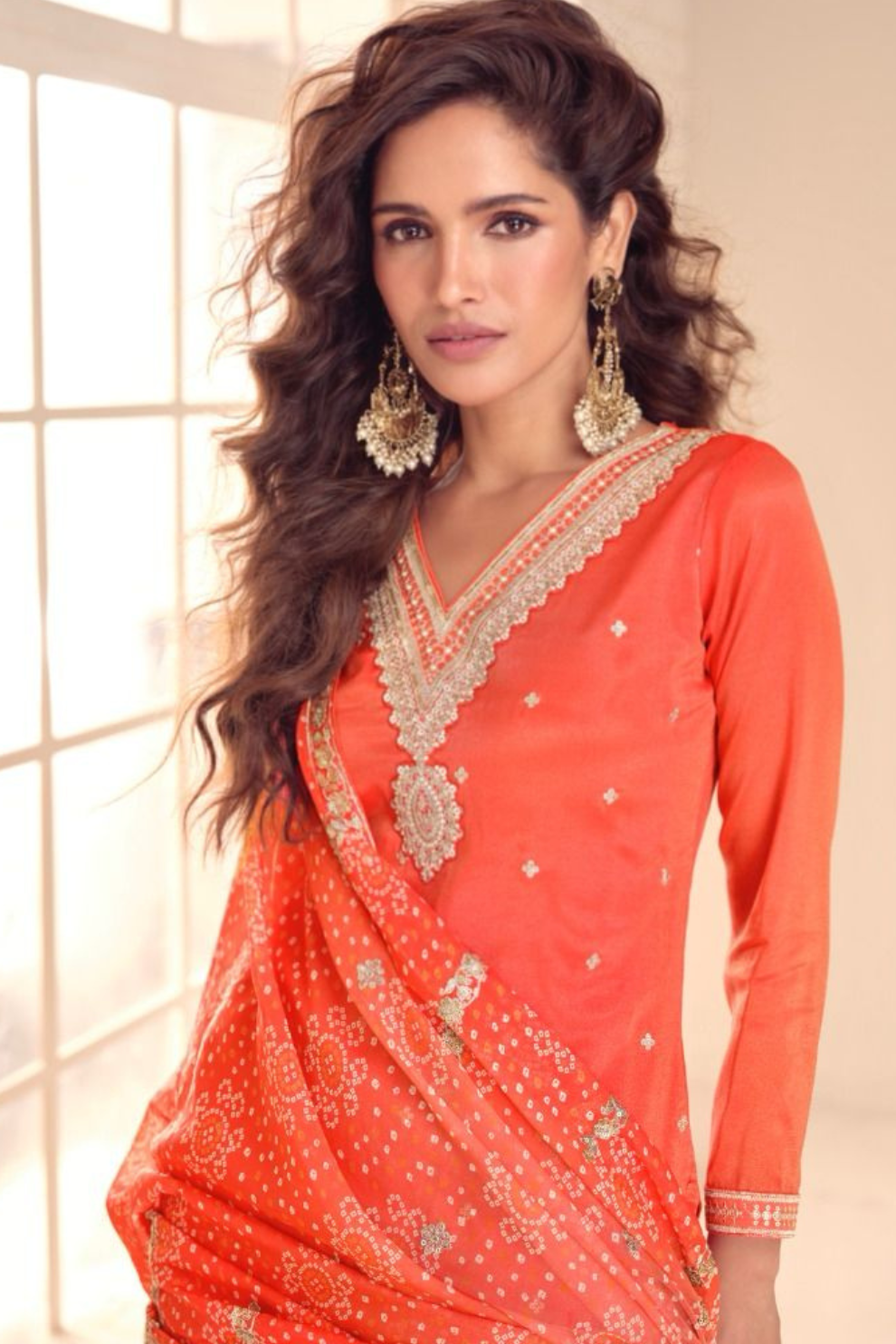 Regal Embroidered Sharara Ensemble with Statement Dupatta