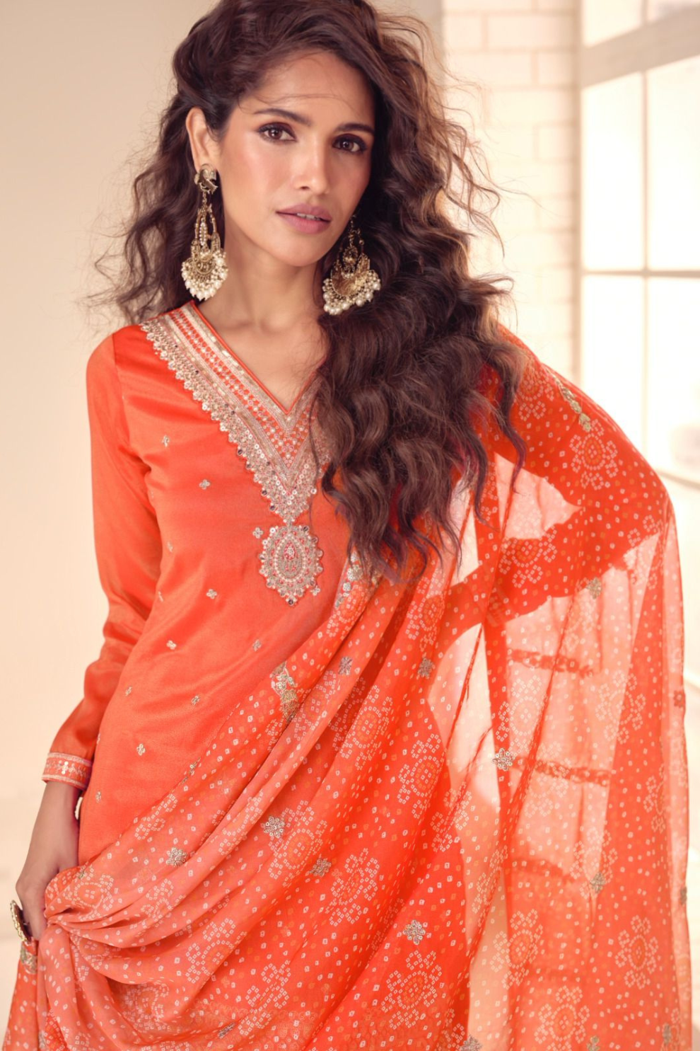 Regal Embroidered Sharara Ensemble with Statement Dupatta