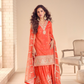 Regal Embroidered Sharara Ensemble with Statement Dupatta