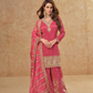 Regal Embroidered Sharara Ensemble with Statement Dupatta
