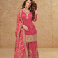 Regal Embroidered Sharara Ensemble with Statement Dupatta