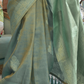 Woven Satin Tissue Silk Saree with Lustrous Texture and Graceful Drape