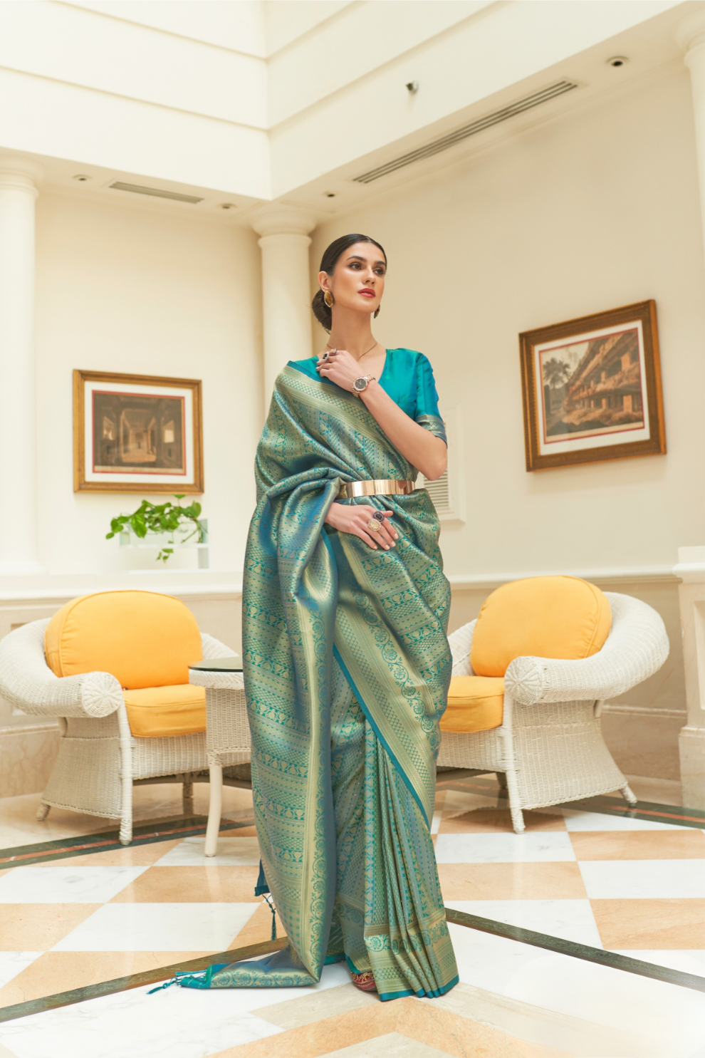 Traditional Zari Woven Silk Saree with Rich Ethnic Appeal