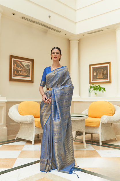 Traditional Zari Woven Silk Saree with Rich Ethnic Appeal
