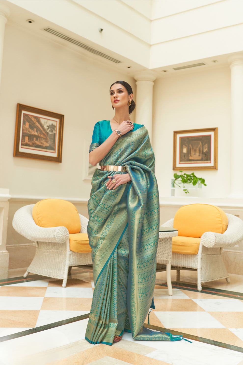 Traditional Zari Woven Silk Saree with Rich Ethnic Appeal