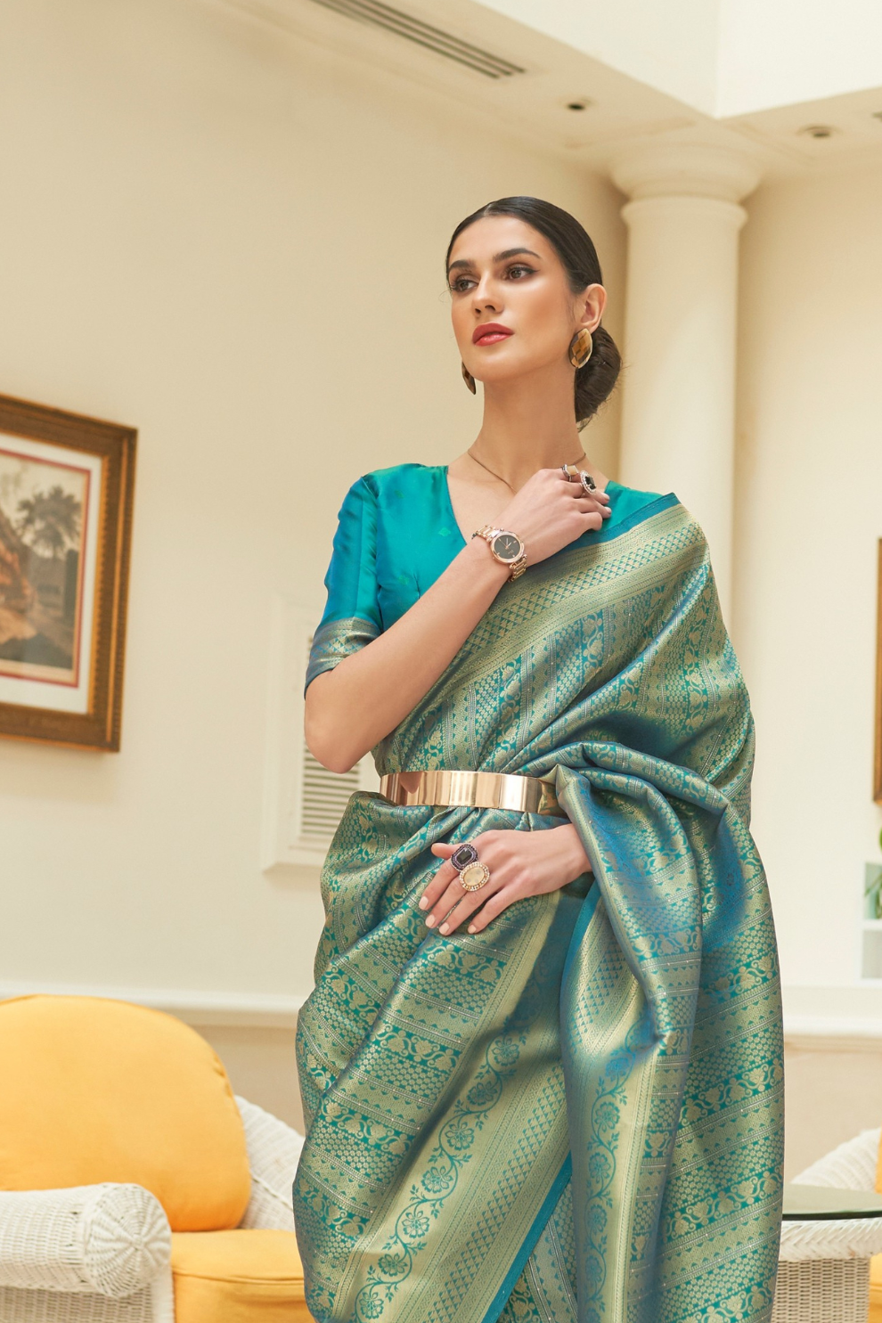 Traditional Zari Woven Silk Saree with Rich Ethnic Appeal
