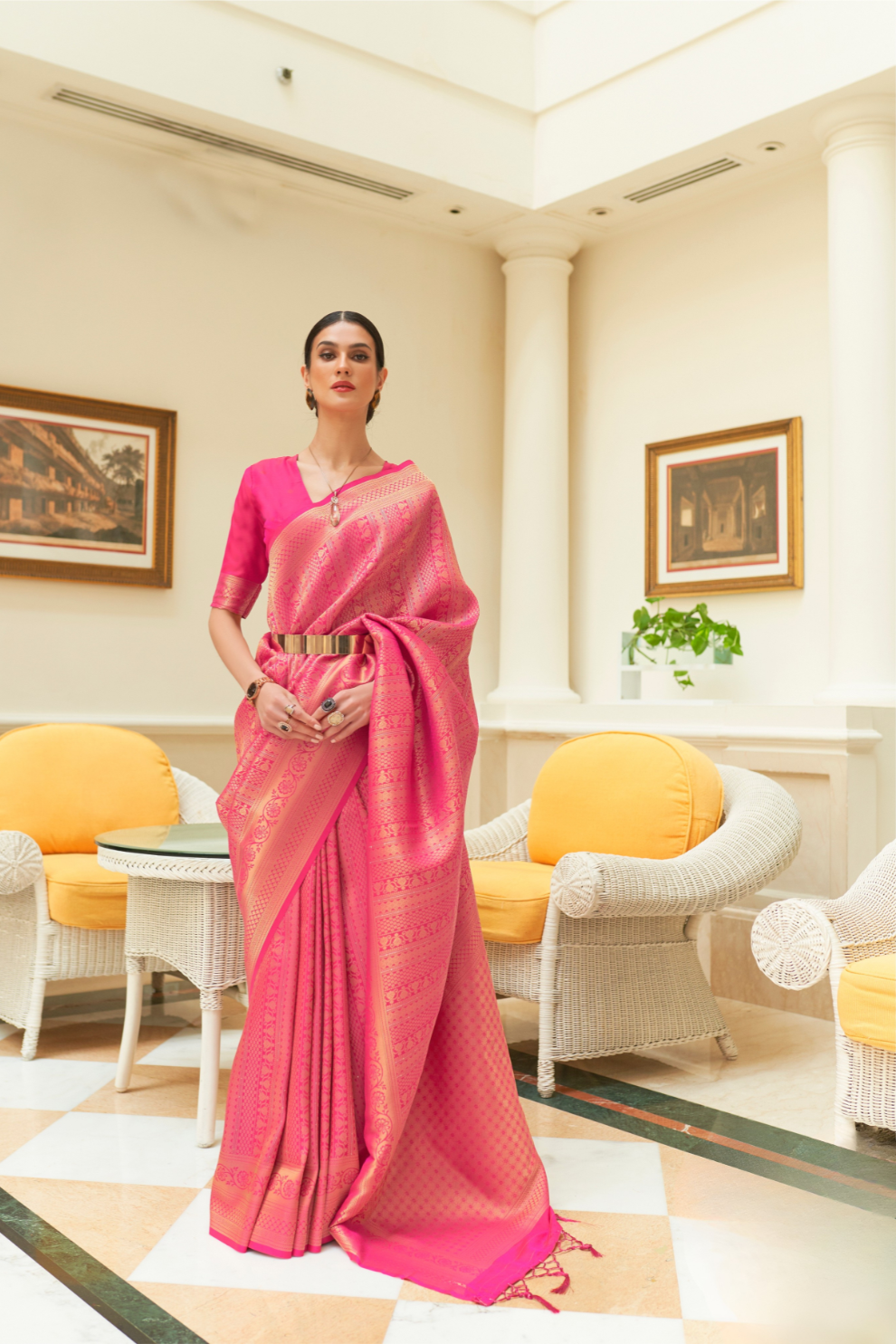 Traditional Zari Woven Silk Saree with Rich Ethnic Appeal