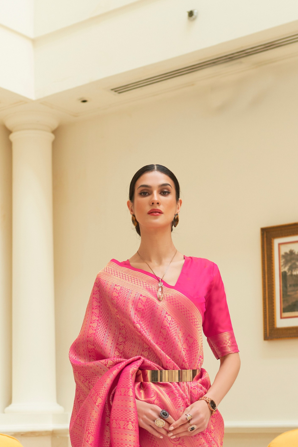 Traditional Zari Woven Silk Saree with Rich Ethnic Appeal