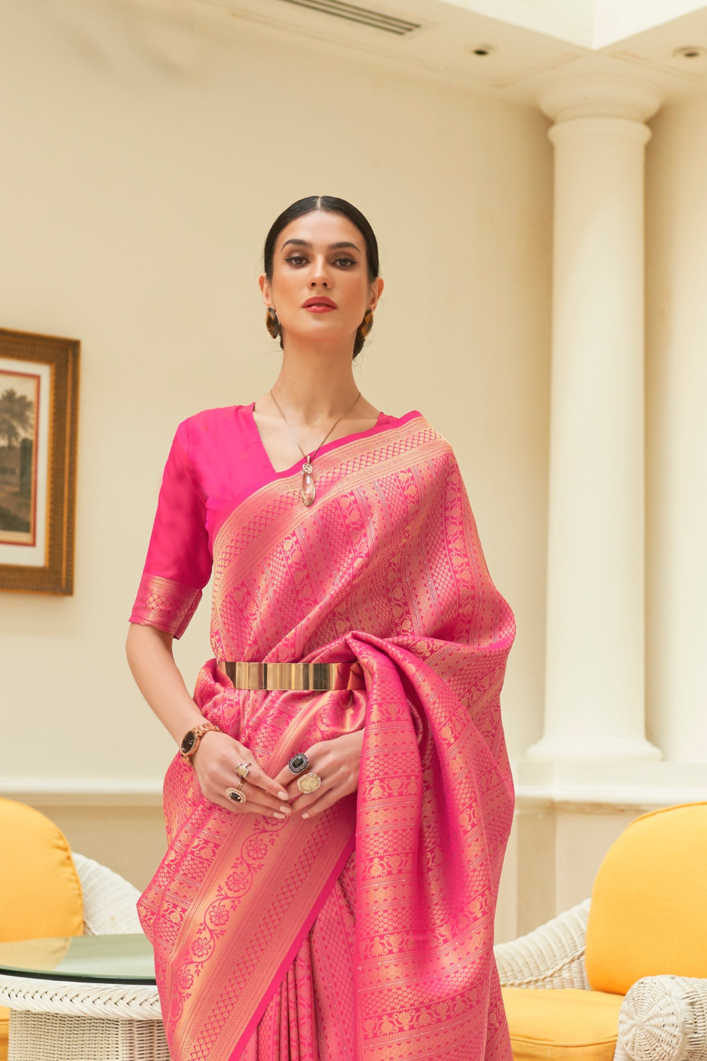 Traditional Zari Woven Silk Saree with Rich Ethnic Appeal
