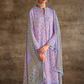 Pure Muslin Salwar Suit with Digital Print & Kashmiri Embroidery