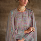 Pure Muslin Salwar Suit with Digital Print & Kashmiri Embroidery