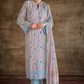 Pure Muslin Salwar Suit with Digital Print & Kashmiri Embroidery
