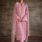Pure Muslin Salwar Suit with Digital Print & Kashmiri Embroidery