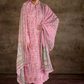 Pure Muslin Salwar Suit with Digital Print & Kashmiri Embroidery