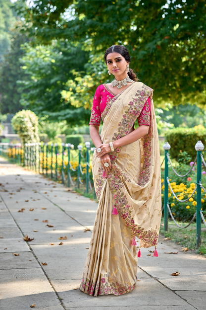 Dramatic Sparkle in Heavy Sequins Embroidered Silk Elegance