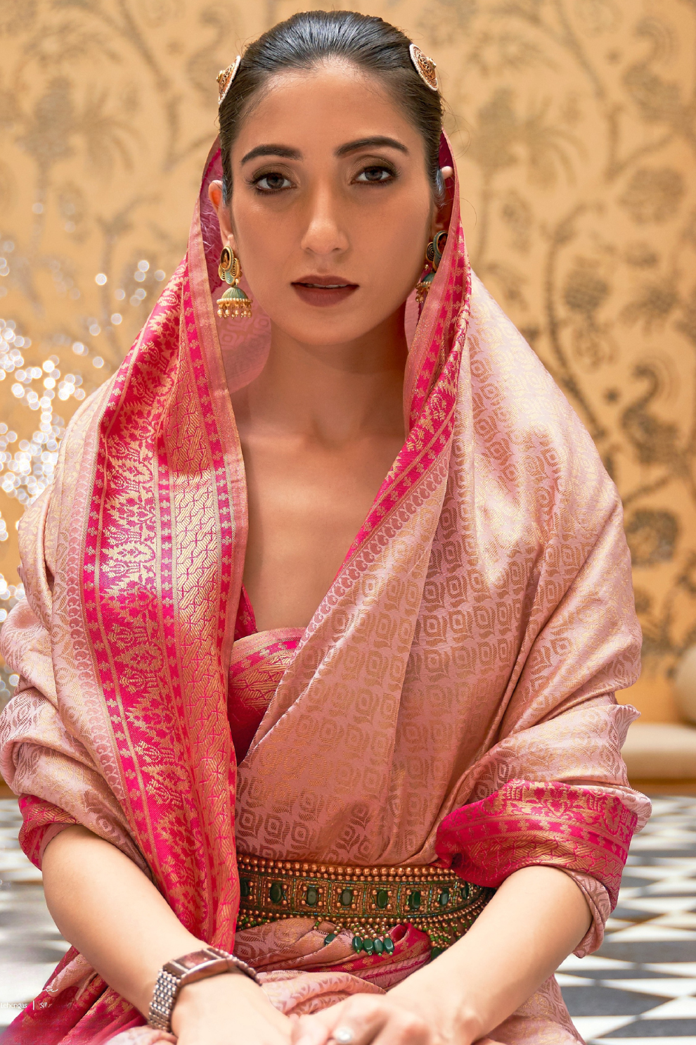 Lustrous Kanjivaram Saree with Authentic Silk and Zari Work