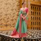 Lustrous Kanjivaram Saree with Authentic Silk and Zari Work